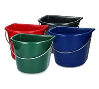 Vplast Forniture per Il Cavallo Bucket with Flat Side 15 L Black