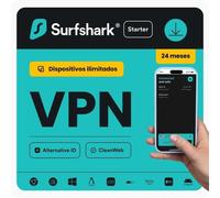 VPN Surfshark Starter, Dispositivi Illimitati, 24 Mesi, Codice Digitale