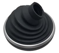 VPNMNZTPAP Pomello Cambio Per Ford Per Fiesta MK6 2002-2008 Connect Fusion MT 5 6 Velocità Pomello Cambio Nero Argento Maniglia Testa(Dust Cover)