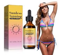 VPOUERY 1 Pezzo 60ml Gocce Abbronzanti da Bere,Abbronzante da Bere,Autoabbronzante Viso e Corpo,Azione Idratante e Levigante,A Rapido Assorbimento,Abbronzatura Istantanea Senza Macchie