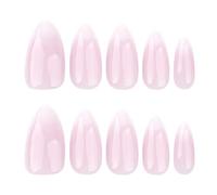 VPOUERY 24-Piece Short Press on Nails Set-unghie finte adesive, unghie finte, Chrome & Acrylic Design Fake Nails, Glossy Reusable Full Coverage Adhesive Nails, 12 Sizes Included, Salon-Quality at Home