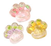 VPOUERY 3-Piece Cat Paw Squishy Toys - taba squishy, squishy,Soft Stress Relief Squeeze Toys for Kids & Adults | Funny Animal-Shaped Sensory Fidget Toys for Anxiety Relief