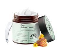 VPOUERY Beef Tallow Face Cream 120g, Beef Tallow Skin Care, moisturizer face cream, 100% Natural Organic Tallow Balm and Honey for Face and Body, Sego Face Cream, Deep Hydration, Soothes Dryness