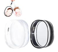 VPOUERY Set di Mini Zaino Trasparente con Bambola dei Cartoni Animati per Portachiavi Labubu Coca Cola Pupazzo,Include Portachiavi e Pompon