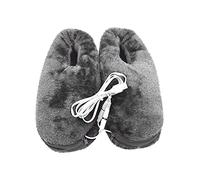 VPQILH 2025 Nuovo Scaldapiedi Elettrico Pantofole Riscaldato per Donna Uomo, USB Riscaldamento Pantofole in Peluche, 3 Livelli di Temperatura Riscaldate Ciabatte Calde Unisex mosto invernale da Case