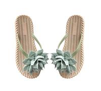 VPQILH Fiore Ciabatte da Donna Estive Comodi Sandali Piatti Donna Bohemia Flip Flop Spiaggia Estivi Eleganti Infradito Scarpe Casual Open Toe Pantofola Piatto Pantofole e Suola Antiscivolo