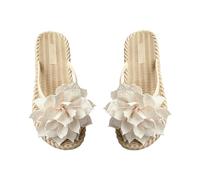 VPQILH Fiore Ciabatte da Donna Estive Comodi Sandali Piatti Donna Bohemia Flip Flop Spiaggia Estivi Eleganti Infradito Scarpe Casual Open Toe Pantofola Piatto Pantofole e Suola Antiscivolo