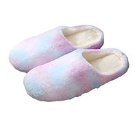 VPQILH Nuovo Colorato Pantofole da Donna Invernali Ciabatte Calde Donna con Punta Chiusa Scarpe Silenzioso Morbide Peluche Slippers Leggere Ciabattine Antiscivolo Suola Scarpe Comode Camera Babbucce