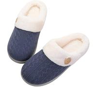 VPQILH Nuovo Pantofole da Donna Invernali, Ciabatte Calde Donna Comfort Memory Foam Pantofole Morbide Peluche Scarpe con Punta Chiusa Slippers Silenzioso Antiscivolo Suola Babbucce Comodo da Inverno