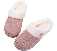 VPQILH Nuovo Pantofole da Donna Invernali, Ciabatte Calde Donna Comfort Memory Foam Pantofole Morbide Peluche Scarpe con Punta Chiusa Slippers Silenzioso Antiscivolo Suola Babbucce Comodo da Inverno
