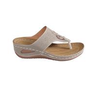 VPQILH Ortopediche Sandali Donna Estive Eleganti Infradito Scarpe con Zeppa Donna Estivi Comode Platform Sandalo Aperte Flip Flop Spiaggia Pantofole Antiscivolo Ciabatte e Attività Outdoor Pantofola