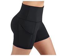 VPQILH Pantaloncini Sportivi Donna Vendita, Jogging Shorts con Tasche Estivi Pantaloncini Palestra Donna Sportivi Shorts Leggins Corti Hotpants Push Up Fitness per Gym Running Yoga Leggings Corti