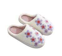 VPQILH Pantofole da Donna Uomo in Cotone Invernali, Forma a Cuore Ciabatte Calde Unisex Comodo Caldo Slippers da Casa Silenzioso Antiscivolo Suola Scarpe Morbide Peluche Ciabatta Babbucce per Interni