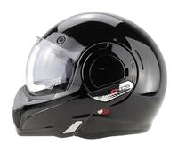 VPR F242 P/J Reverse Flip-Up Motorcycle Helmets - Double Visor Modular Jet Crash Helmet for Racing Sports Touring - Road Legal 22.06 Approved Adult Motorbike Helmets for Men Women