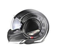 VPR F242 P/J Reverse Flip-Up Motorcycle Helmets - Double Visor Modular Jet Crash Helmet for Racing Sports Touring - Road Legal 22.06 Approved Adult Motorbike Helmets for Men Women