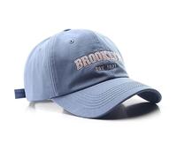 VPTMRP Brooklyn - Berretto da baseball in cotone traspirante, per uomo e donna, Cielo blu, Medium-Large