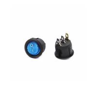 VPWJWFKOVI 1Pcs Blue KCD1 12v ON/off 3Pin Round Rocker Switch LED Illuminated with Light, Light Switch