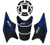 VQLDPX Adesivo Laterale per Serbatoio Carburante per CFMOTO CF800NK CF 800 NK 800NK 2023 Adesivo Protettivo per Serbatoio Protezione Serbatoio Carburante(Blu)