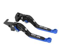 VQLDPX Parte Freni Moto Leve Frizione Regolabili per Yamaha MT125 MT 125 MT-125 2014-2021 Freno Frizione in Lega di Alluminio Maniglie Leva Accessori(Blu)