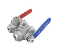 VQRINWIEL Selettore di commutazione del preriscaldatore a Sei Posizioni, Doppio Interruttore con Base, Sfera in Acciaio Fuso for riscaldatore del Serbatoio del Carburante del Camion