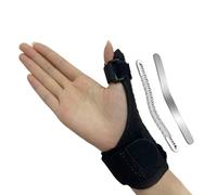 VQUNBG Tutore Pollice Reversibile, Tutore Pollice Destro e Sinistro, Tutores Polso con Due Stecche Metalliche per sollievo dal dolore, artrite, tendinite (Mano destra o sinistra)