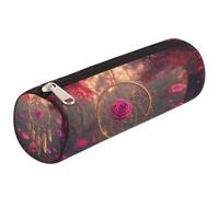 VQUVQV Astuccio per matite e articoli per la scuola, per ragazze, ragazzi, studenti, cancelleria, Acchiappasogni Rose Rosa, Organizer per borse