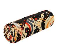 VQUVQV Astuccio per matite e articoli per la scuola, per ragazze, ragazzi, studenti, cancelleria, Modello Astratto Nota Musica, Organizer per borse