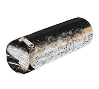 VQUVQV Astuccio per matite e articoli per la scuola, per ragazze, ragazzi, studenti, cancelleria, Retro Piano Musica Note, Organizer per borse