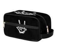 VQUVQV Beauty case per cosmetici, borsa da toilette da viaggio di grande capacità, Scheletro segno della pace, Beauty case