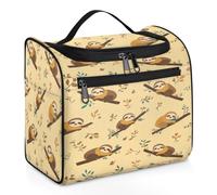 VQUVQV Borsa da toilette da appendere, grande borsa da viaggio per cosmetici, organizer per trucchi per donne e uomini, Foglie di koala car