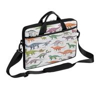 VQUVQV Borsa per computer portatile, unisex, impermeabile, borsa messenger con tracolla, Fatti sui dinosauri
