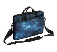 VQUVQV Borsa per computer portatile, unisex, impermeabile, borsa messenger con tracolla, Motivo Nebulosa Blu