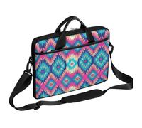 VQUVQV Borsa per computer portatile, unisex, impermeabile, borsa messenger con tracolla, Stampa geometrica tribale dai colori vivaci