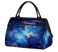 VQUVQV Borsone da viaggio, impermeabile, per sport, palestra, weekender, per la notte, per uomini e donne, Stelle galassia nebulosa