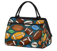 VQUVQV Borsone da viaggio, impermeabile, per sport, palestra, weekender, per la notte, per uomini e donne, Football Americano Patten