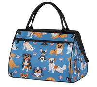 VQUVQV Borsone da viaggio, impermeabile, per sport, palestra, weekender, per la notte, per uomini e donne, Simpatico cagnolino.