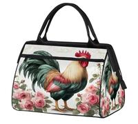 VQUVQV Borsone da viaggio, impermeabile, per sport, palestra, weekender, per la notte, per uomini e donne, Un bellissimo gallo