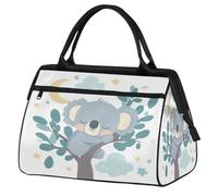 VQUVQV Borsone da viaggio, impermeabile, per sport, palestra, weekender, per la notte, per uomini e donne, Carino Koala che dorme su un albero
