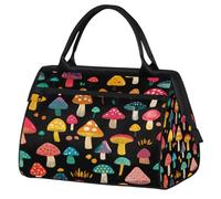 VQUVQV Borsone da viaggio, impermeabile, per sport, palestra, weekender, per la notte, per uomini e donne, Funghi carini colorati