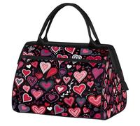 VQUVQV Borsone da viaggio, impermeabile, per sport, palestra, weekender, per la notte, per uomini e donne, Cuore Rosso Diverso