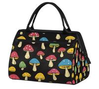VQUVQV Borsone da viaggio, impermeabile, per sport, palestra, weekender, per la notte, per uomini e donne, Funghi colorati