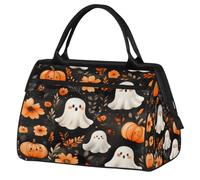 VQUVQV Borsone da viaggio, impermeabile, per sport, palestra, weekender, per la notte, per uomini e donne, Simpatici fantasmi e zucche