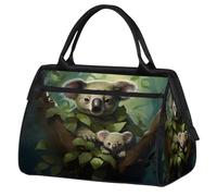 VQUVQV Borsone da viaggio, impermeabile, per sport, palestra, weekender, per la notte, per uomini e donne, Bradipo su un ramo