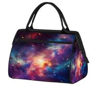 VQUVQV Borsone da viaggio, impermeabile, per sport, palestra, weekender, per la notte, per uomini e donne, Nebulosa colorata