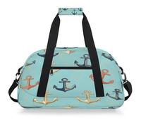 VQUVQV Borsone da viaggio per uomini e donne, impermeabile, per sport, palestra, weekender, pernottamento, Ancora Nautica