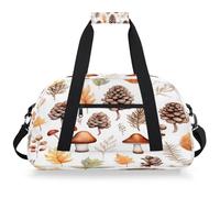 VQUVQV Borsone da viaggio per uomini e donne, impermeabile, per sport, palestra, weekender, pernottamento, Pino ai funghi