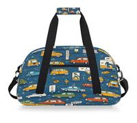 VQUVQV Borsone da viaggio per uomini e donne, impermeabile, per sport, palestra, weekender, pernottamento, Cartone animato Cars