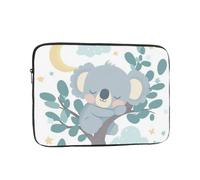 VQUVQV Custodia per computer portatile da 15 pollici, con simpatico koala che dorme su un albero, sottile e leggera, borsa per il trasporto
