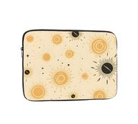VQUVQV Custodia per computer portatile, motivo Sun Star, borsa da trasporto per computer portatile, fodera morbida, imbottita, con cerniera, per donne e uomini