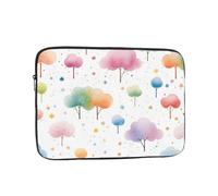 VQUVQV Custodia portatile per computer portatile da 15 pollici, con albero delle nuvole colorate, sottile, leggera, borsa per il trasporto